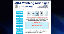 Desktop Screenshot of mdawashingmachines.co.uk