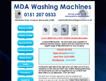 Tablet Screenshot of mdawashingmachines.co.uk